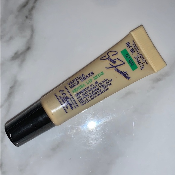Sealed! Vanilla Malt Shake Soda Fountain C.O. Bigelow Mentha Lip Shine Mini